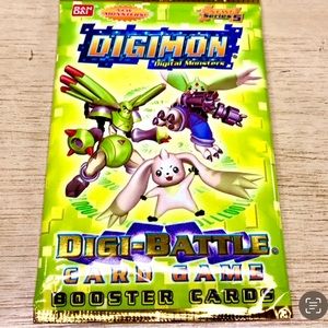 Digimon Digi-Battle Sealed Booster Pack Gold Edition Series 5  Card Pack